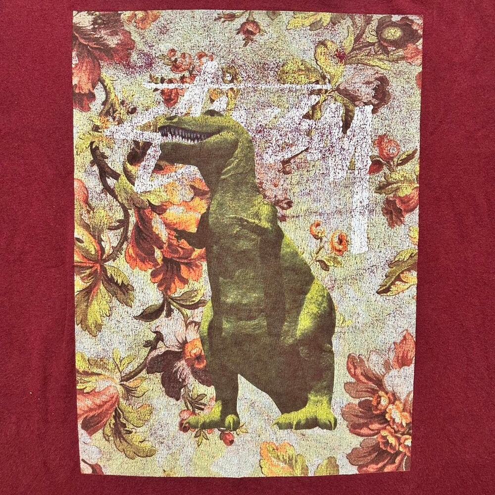 Stussy Burgundy Dinosaur Tee View 3